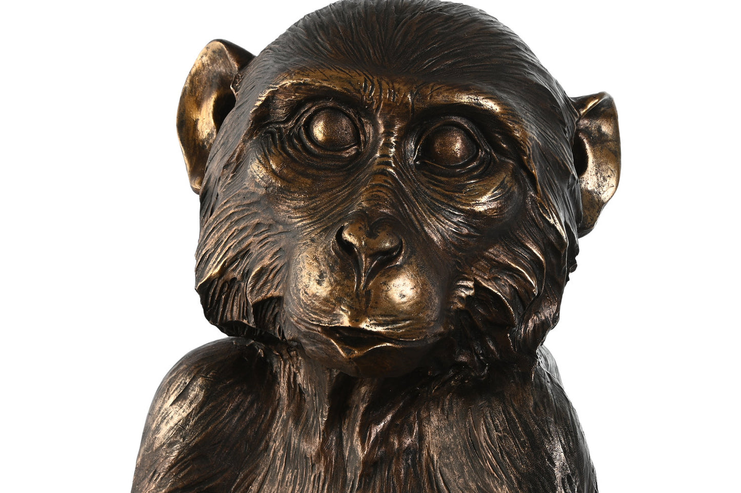 FIGURA RESINA 40X37X50 MONO MARRON