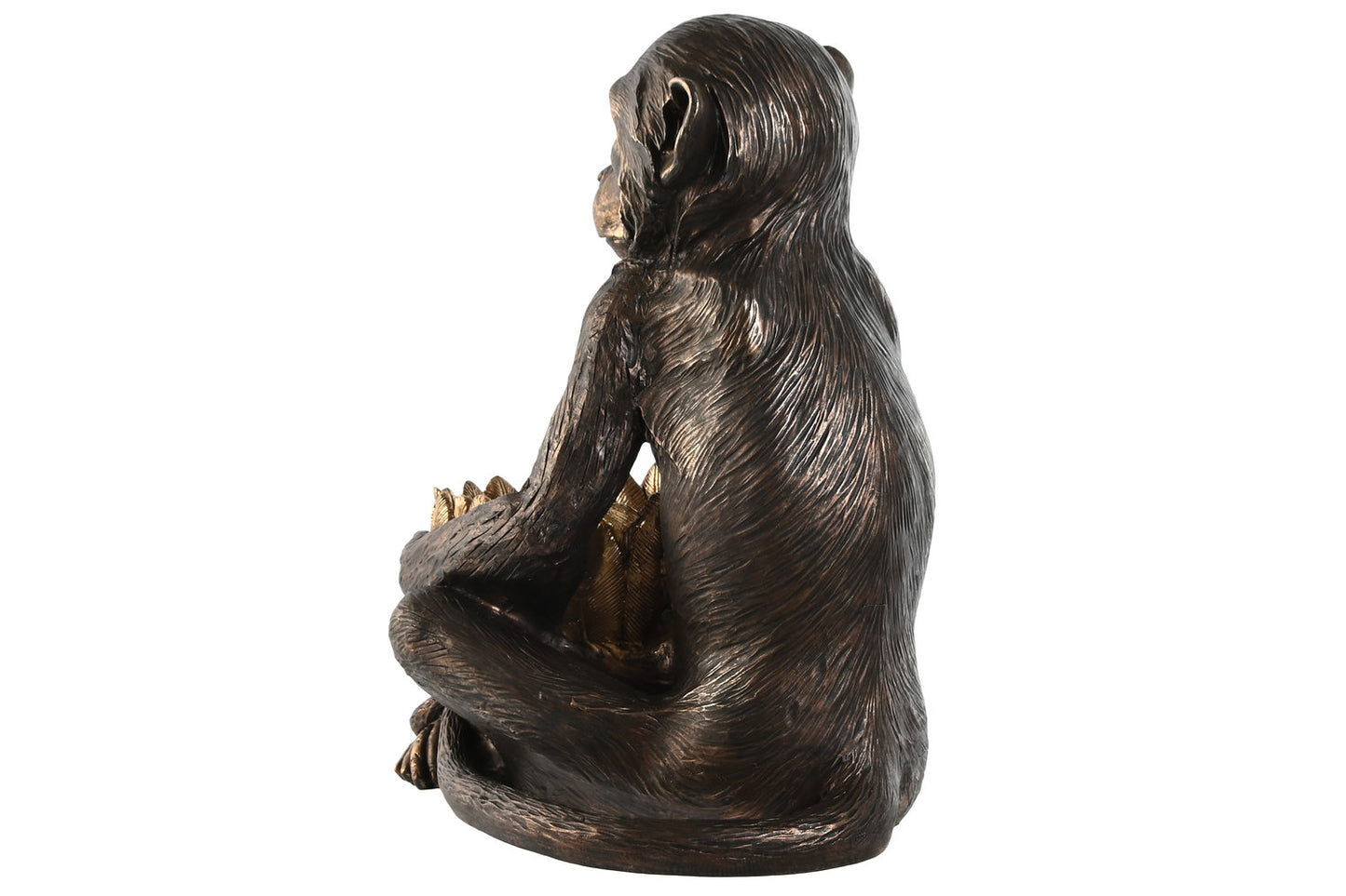 FIGURA RESINA 40X37X50 MONO MARRON
