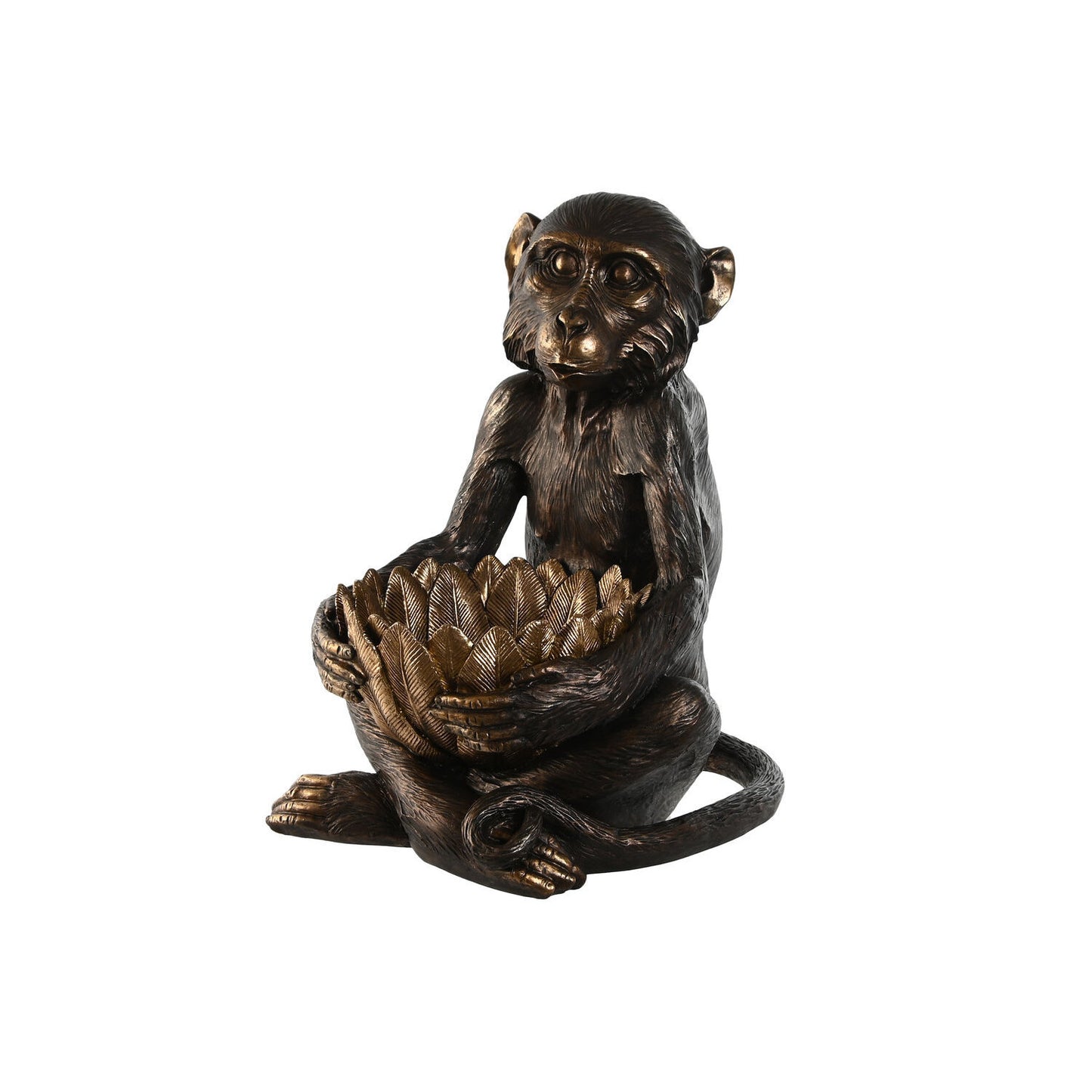 FIGURA RESINA 40X37X50 MONO MARRON