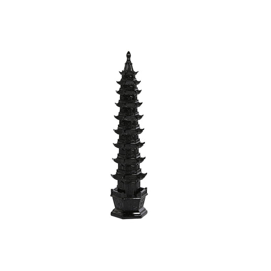 DECORACION RESINA 9X9X41 PAGODA NEGRO