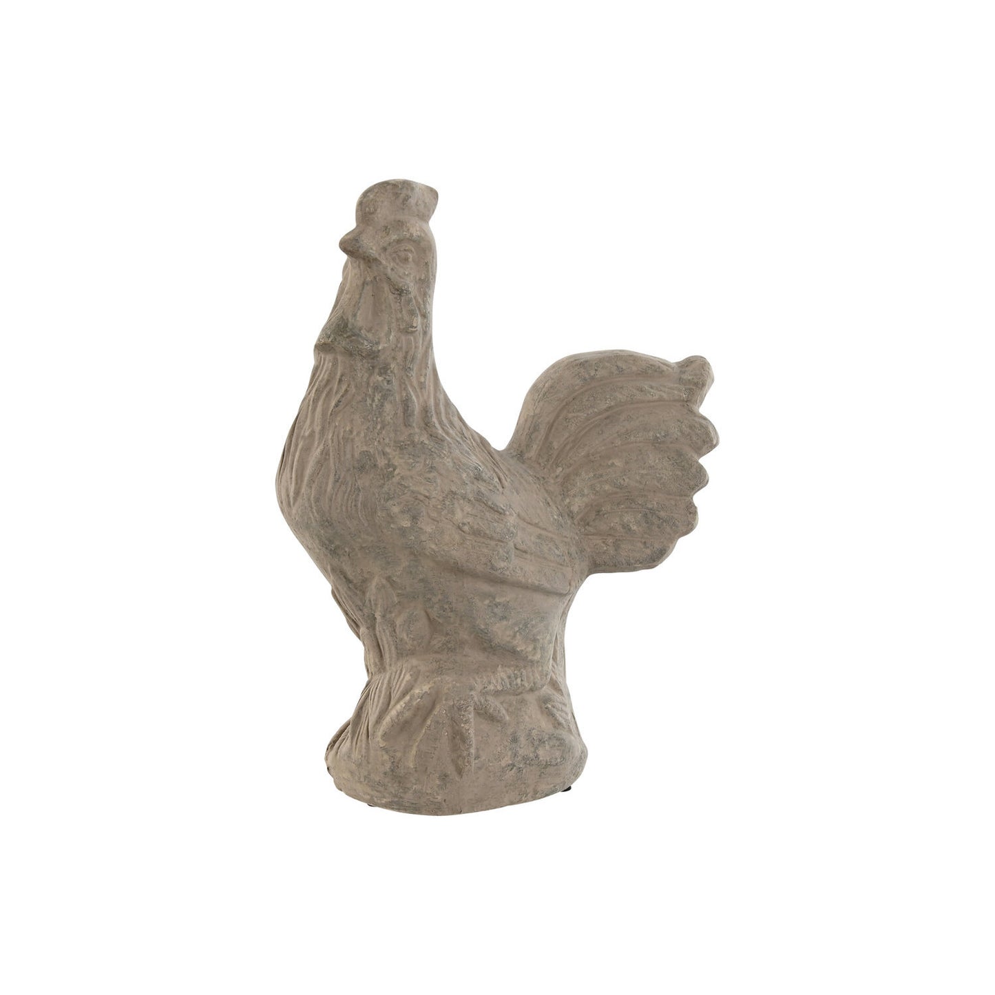 FIGURA CEMENTO 25X16X32 GALLINA DESGASTADO GRIS