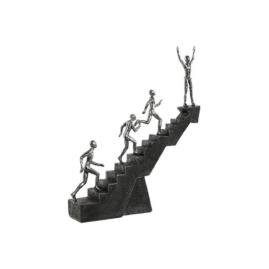 FIGURA RESINA 27X5X32 ESCALERA GRIS OSCURO