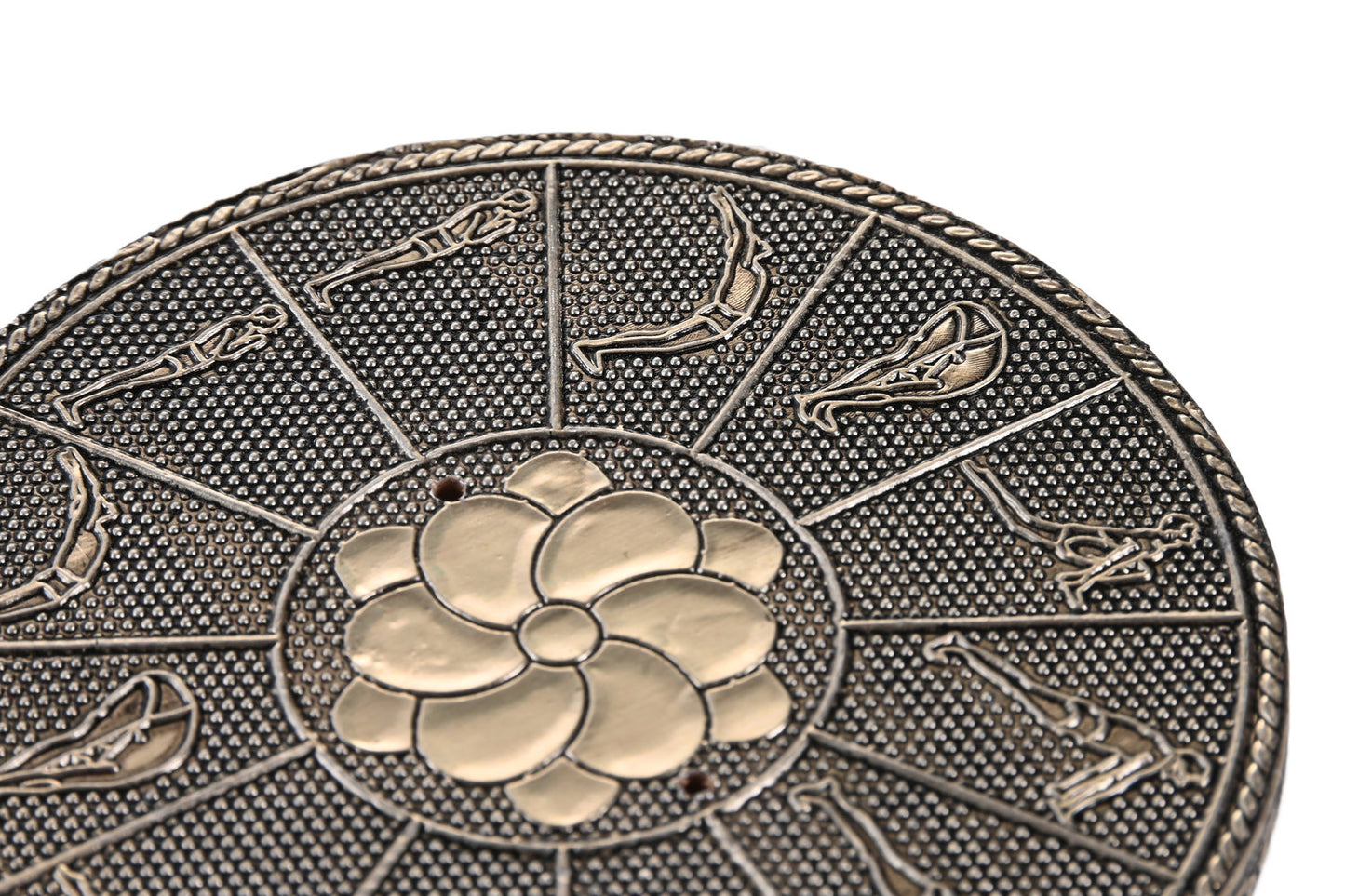 SOPORTE INCIENSO MADERA ALUMINIO 10X10X1 YOGA