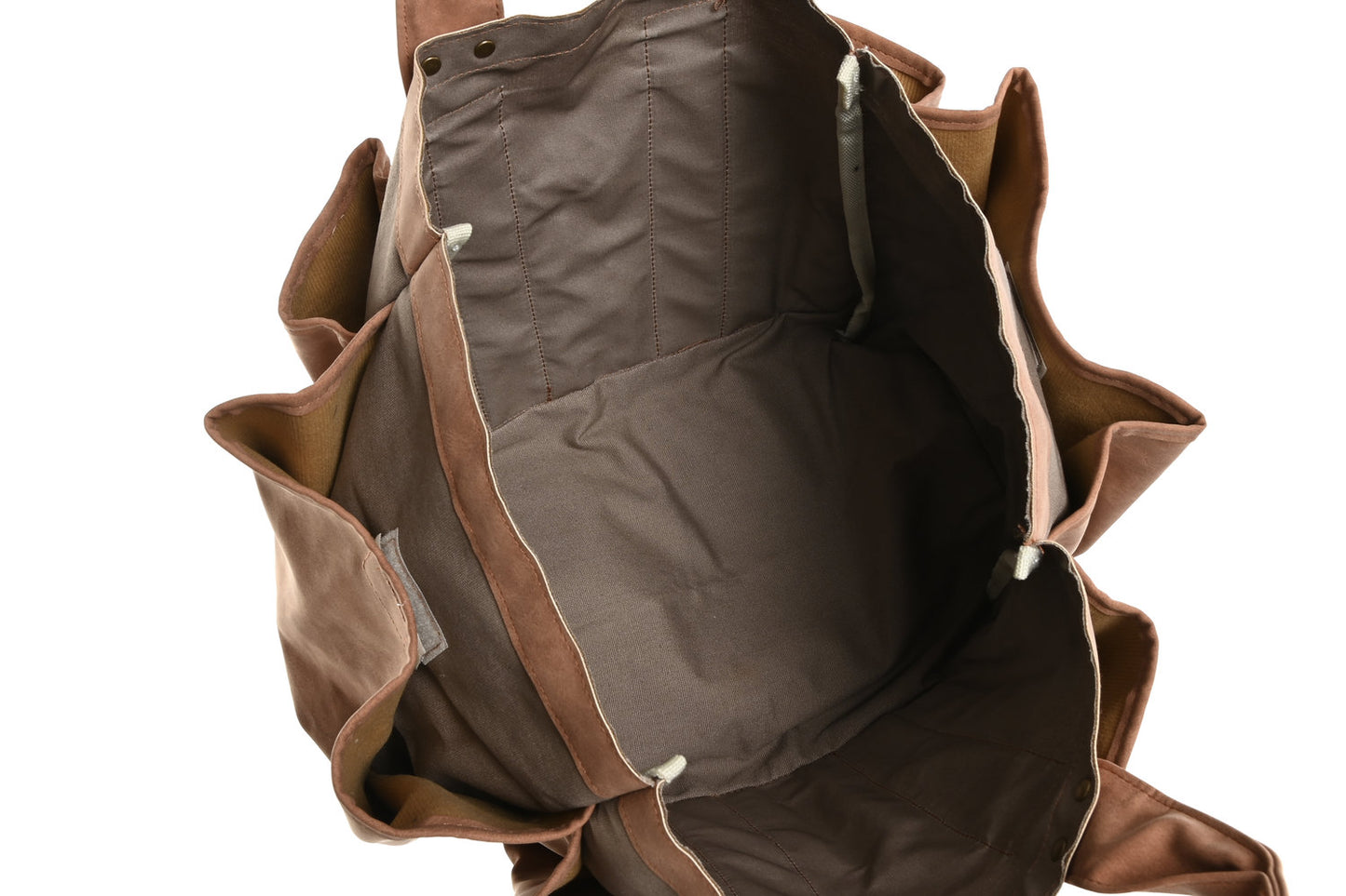 BOLSO ALGODON CANVAS 47X18X27 HERRAMIENTAS VERDE