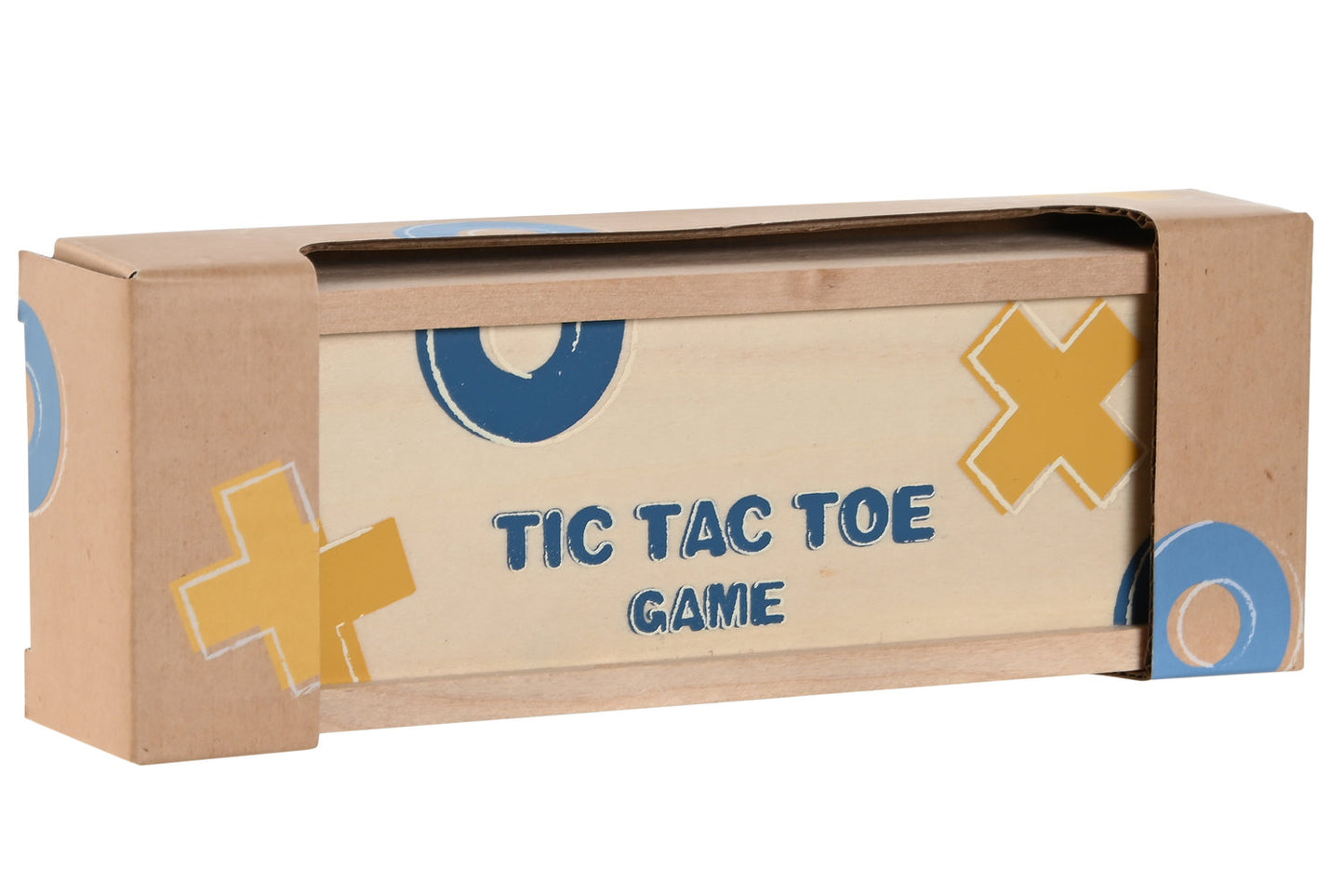 JUEGO DE MESA MADERA 18X6X3 TIC TAC TOE MULTICOLOR