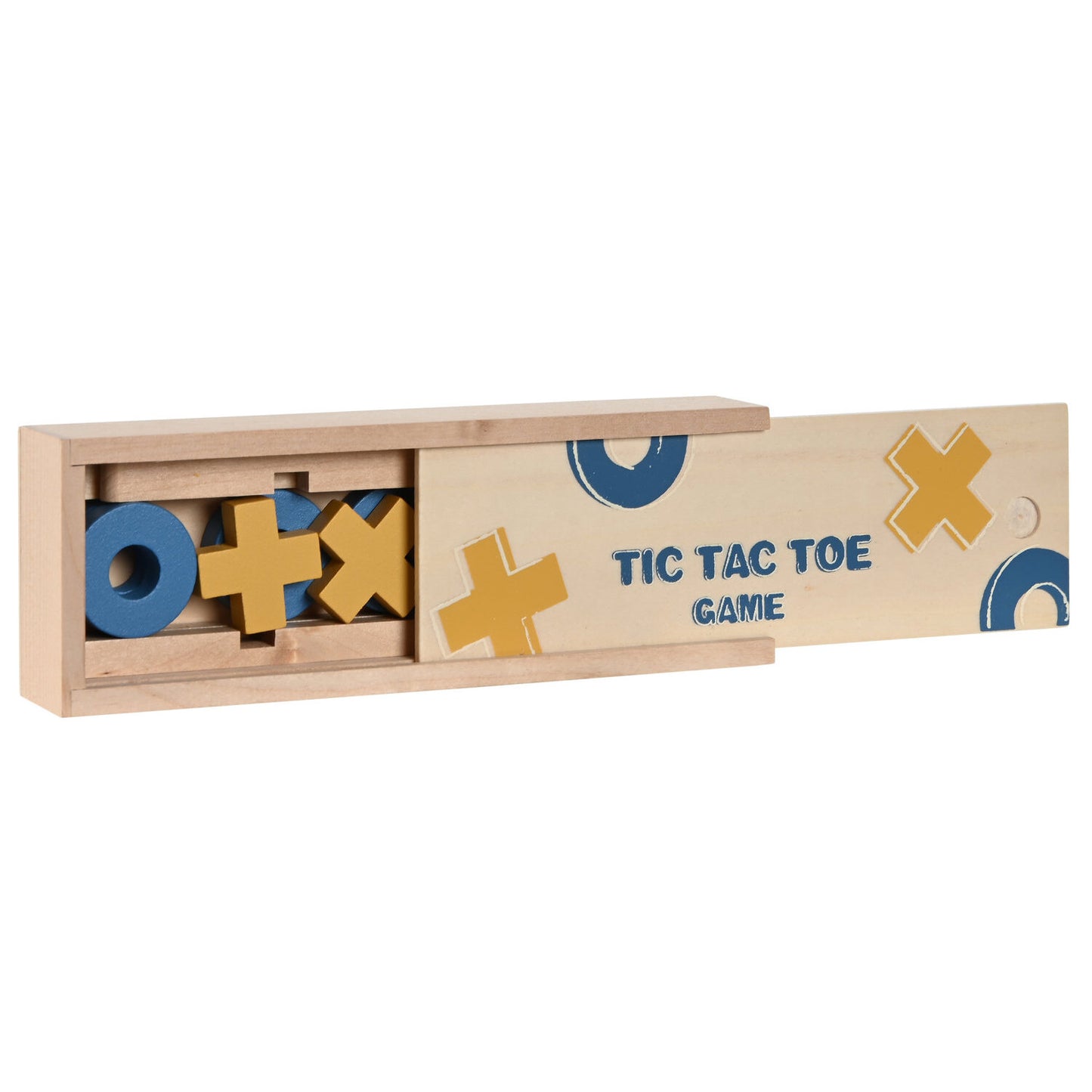 JUEGO DE MESA MADERA 18X6X3 TIC TAC TOE MULTICOLOR