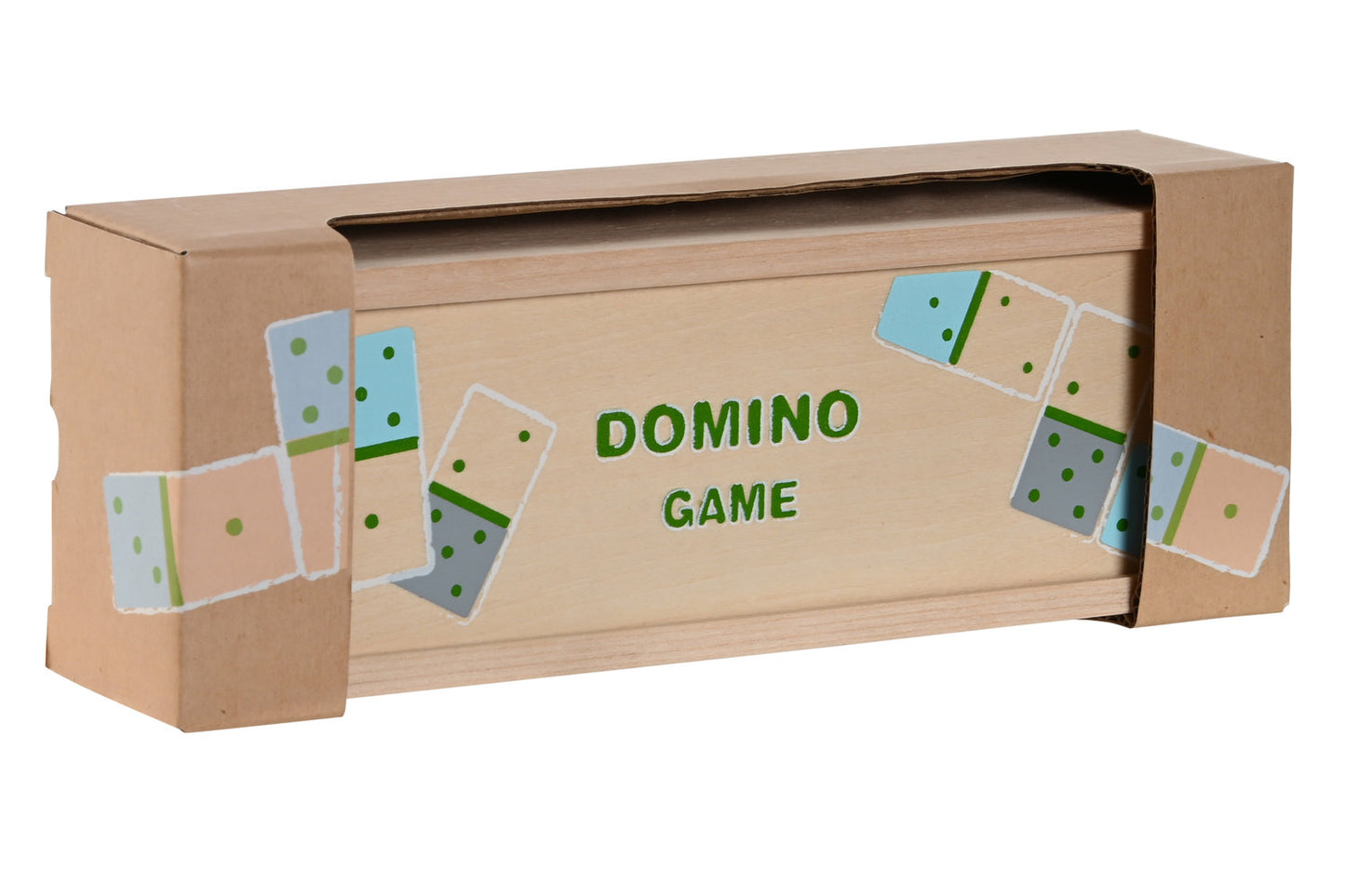 JUEGO DE MESA MADERA 19X6:5X4 DOMINO MULTICOLOR