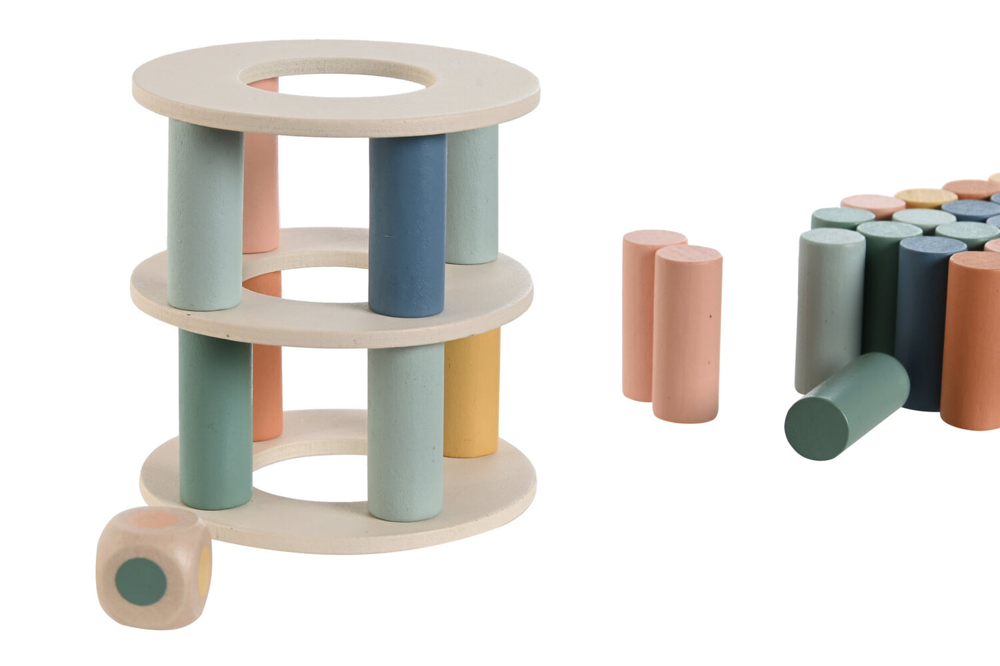 JUEGO DE MESA SET 45 MADERA 18X5X11 EQUILIBRIO