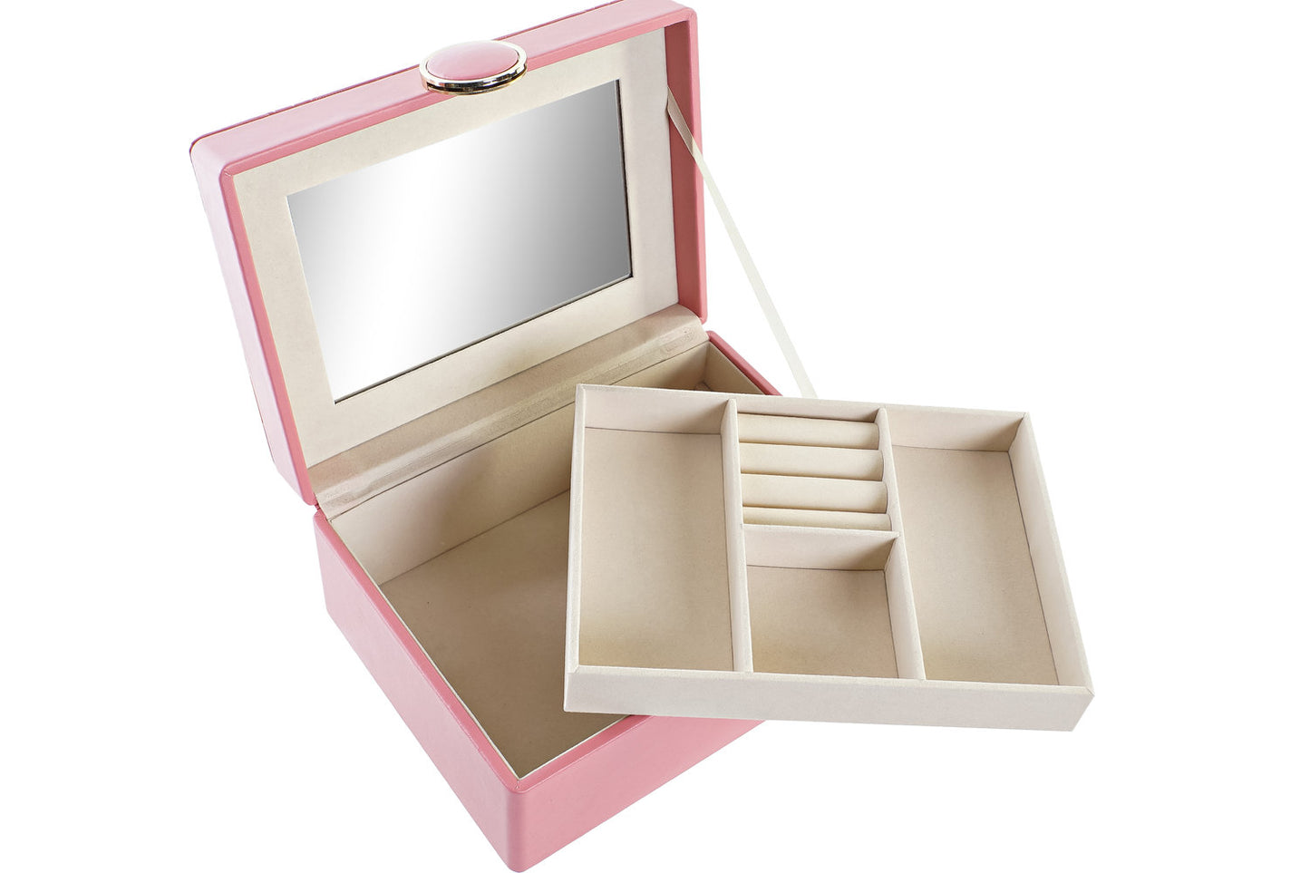 JOYERO PU MDF 17X13X8:5 ROSA