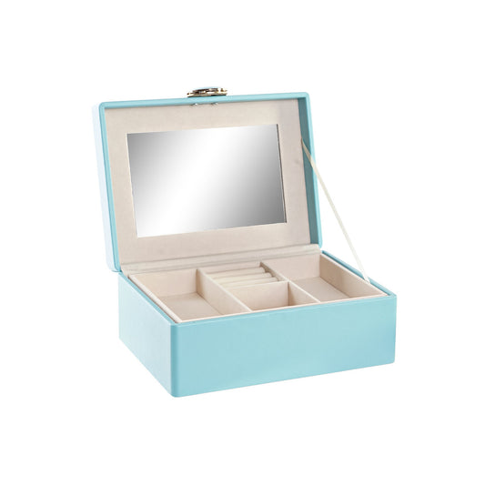 JOYERO PU MDF 23X17X10 VERDE MENTA