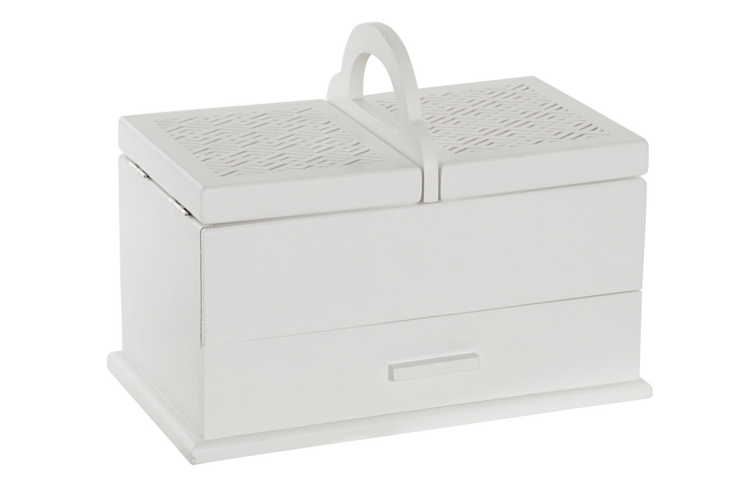 JOYERO MDF CRISTAL 30X17X24 ROSA PALO