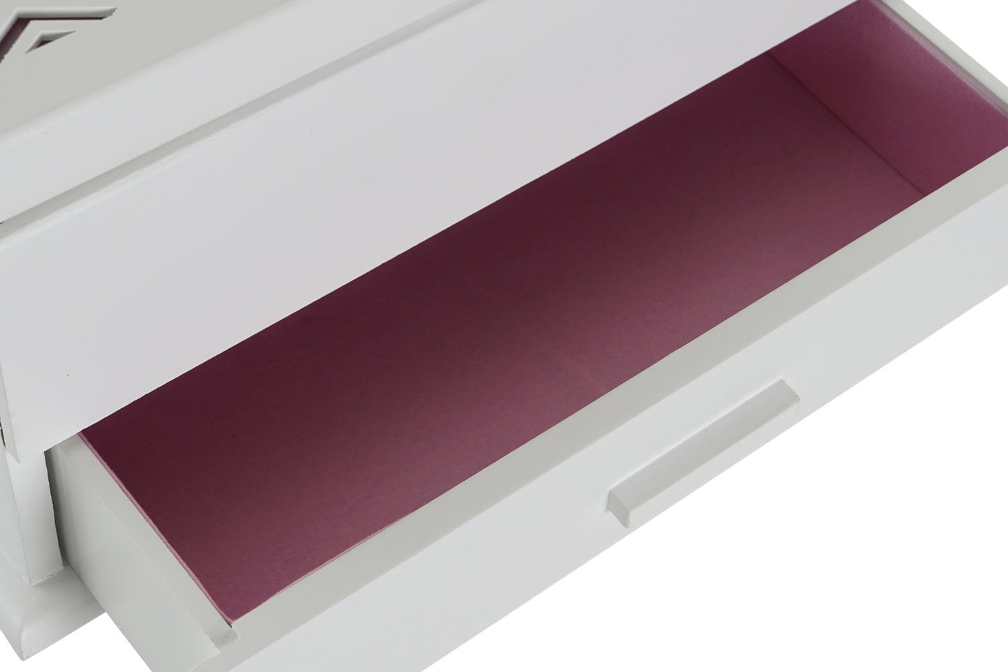 JOYERO MDF CRISTAL 30X17X24 ROSA PALO