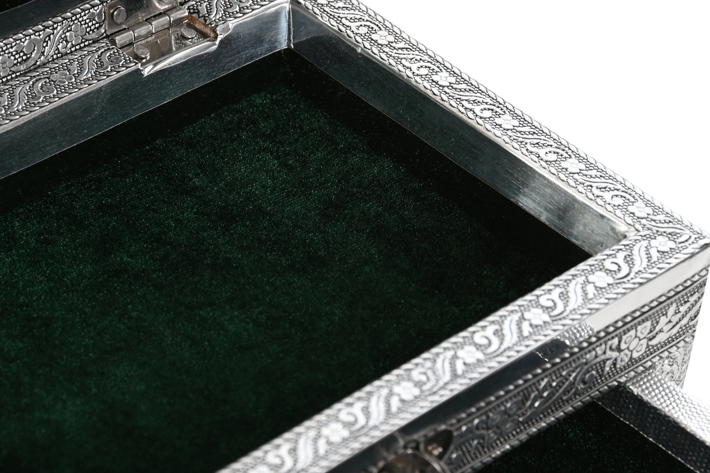 JOYERO MADERA ALUMINIO 17:5X12:5X8:5 PAVO REAL