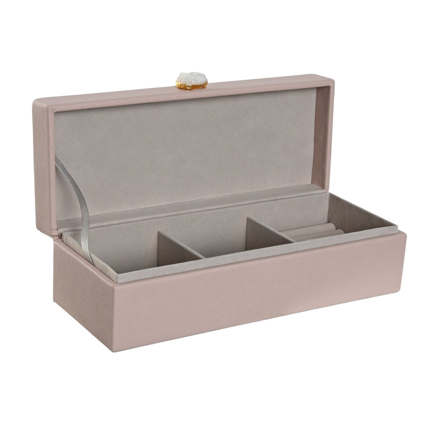 JOYERO PU 28:5X12:5X5:5 ROSA PALO