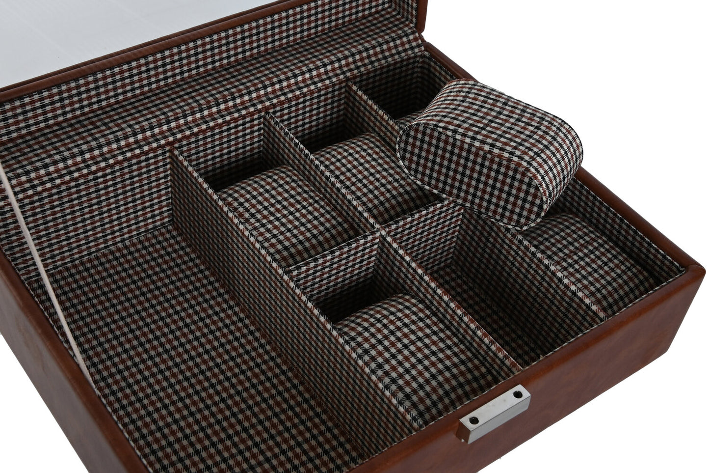 JOYERO PU CRISTAL 26X20X9 MARRON