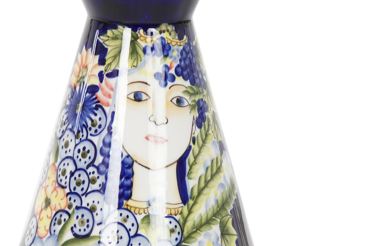 JARRON PORCELANA 19X19X36 CARA MULTICOLOR