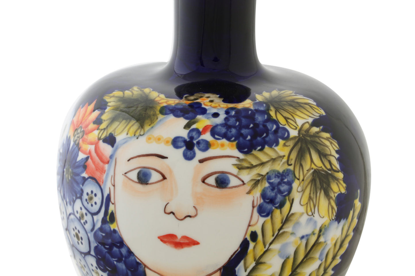 JARRON PORCELANA 17X17X30 CARA MULTICOLOR