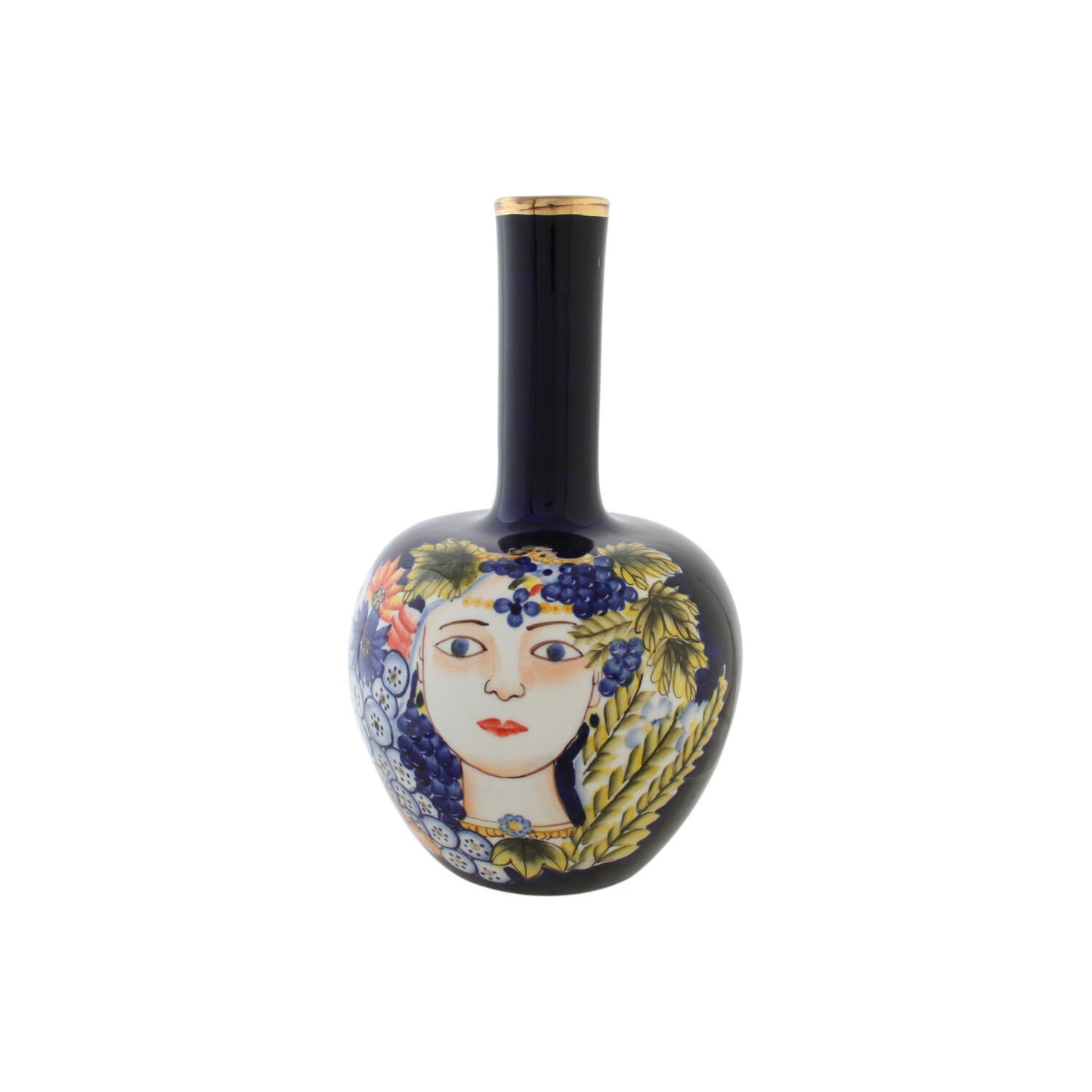 JARRON PORCELANA 17X17X30 CARA MULTICOLOR