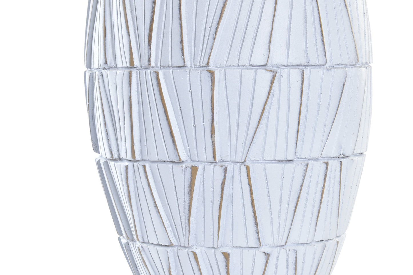 JARRON RESINA 19X19X60 BLANCO