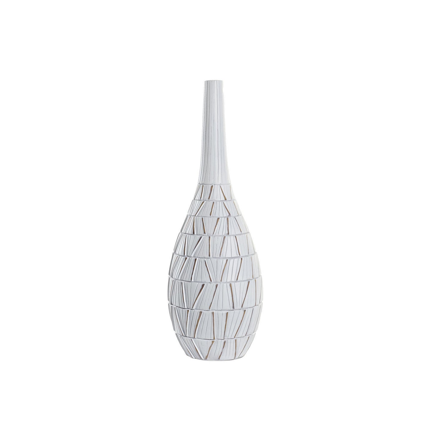 JARRON RESINA 18X18X50 BLANCO