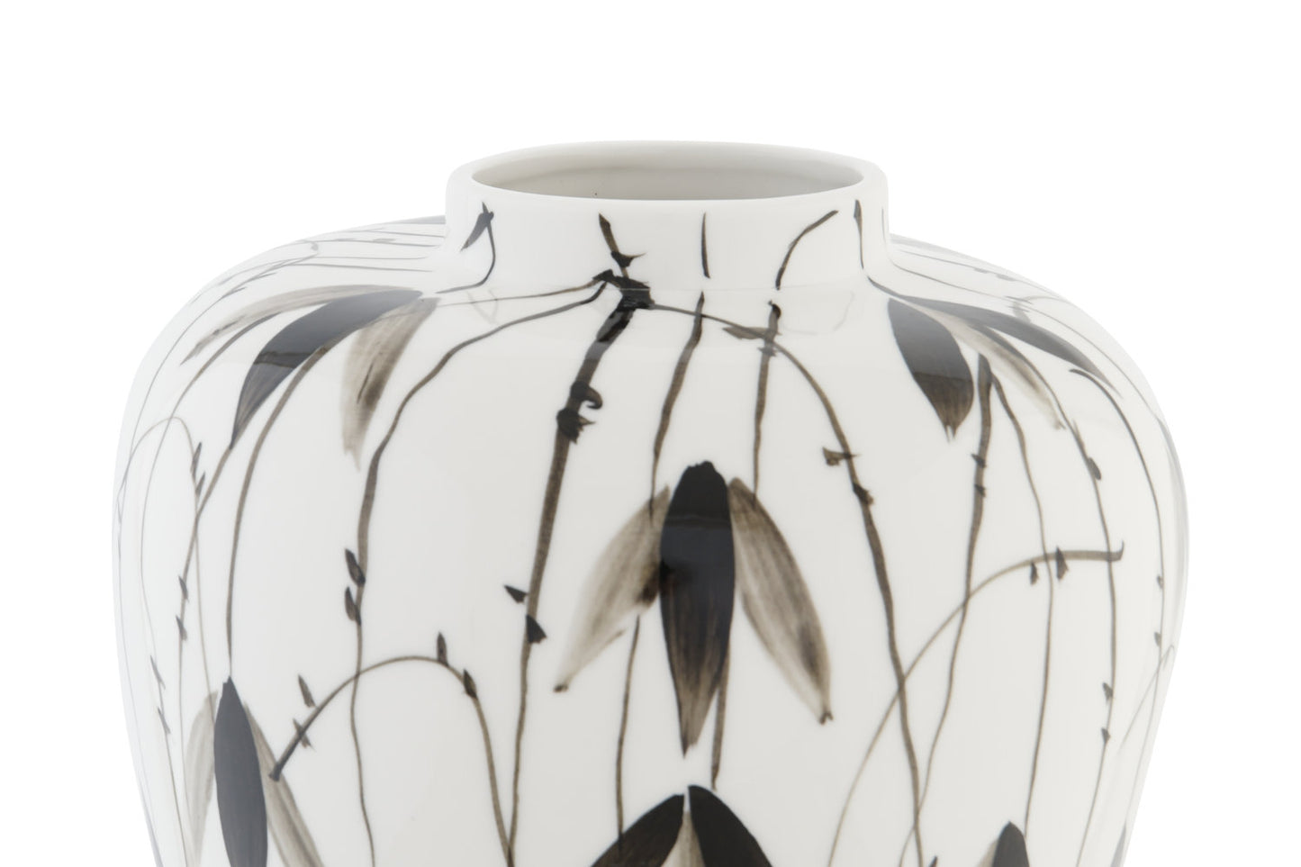 TIBOR PORCELANA 23X23X33 HOJAS BLANCO