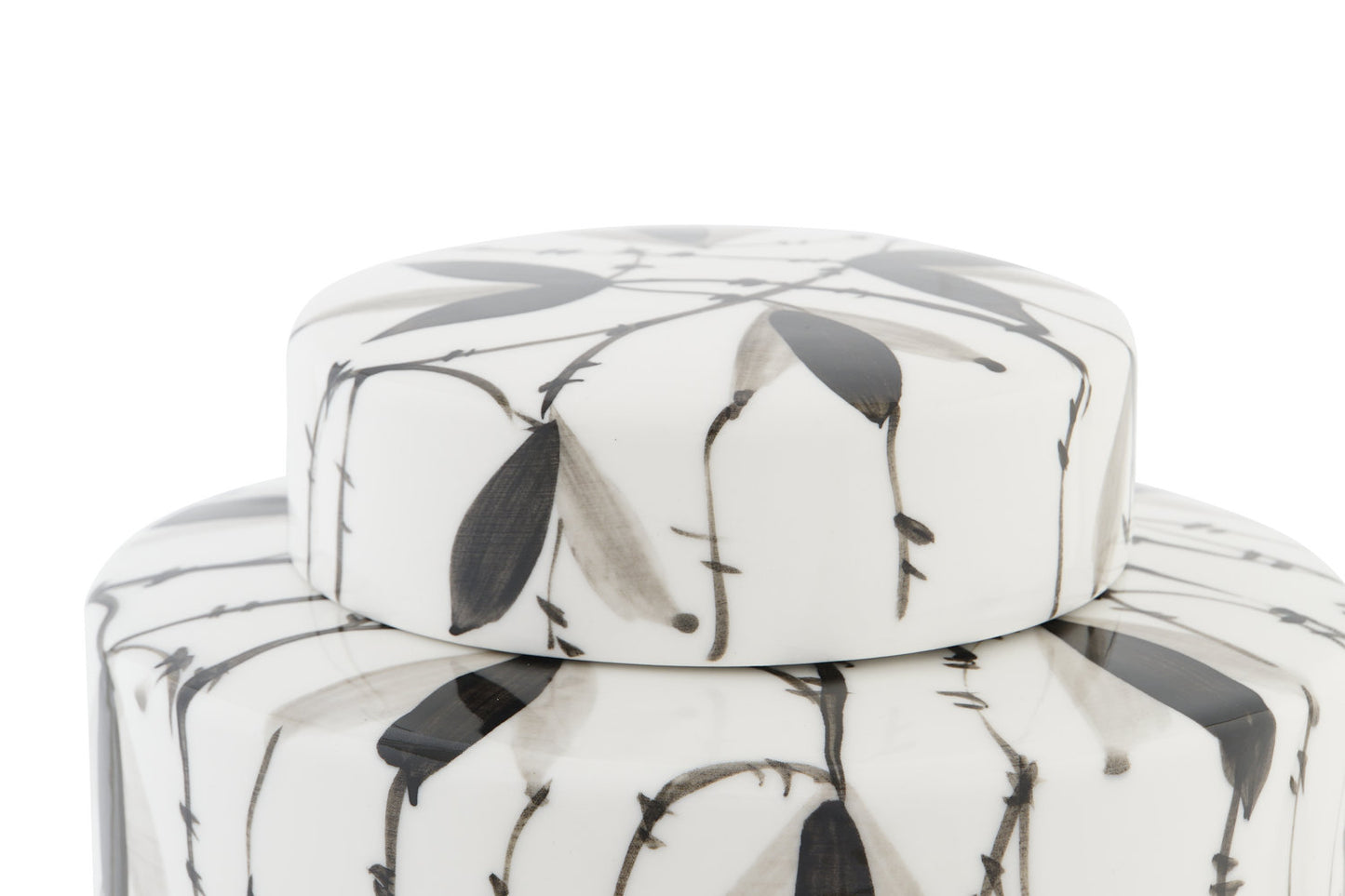 TIBOR PORCELANA 17X17X16 HOJAS BLANCO