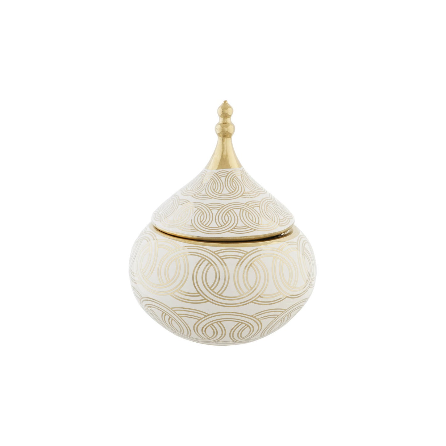 TIBOR PORCELANA 18X18X22 CROMADO BLANCO