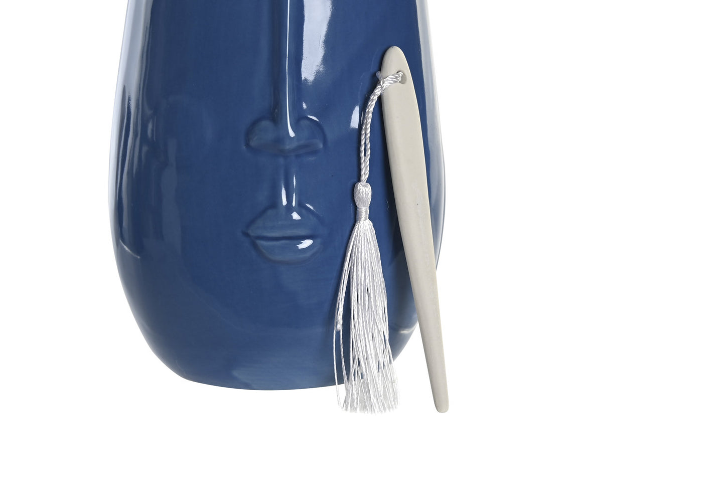 JARRON GRES 12X9:5X22 CARA AZUL MARINO