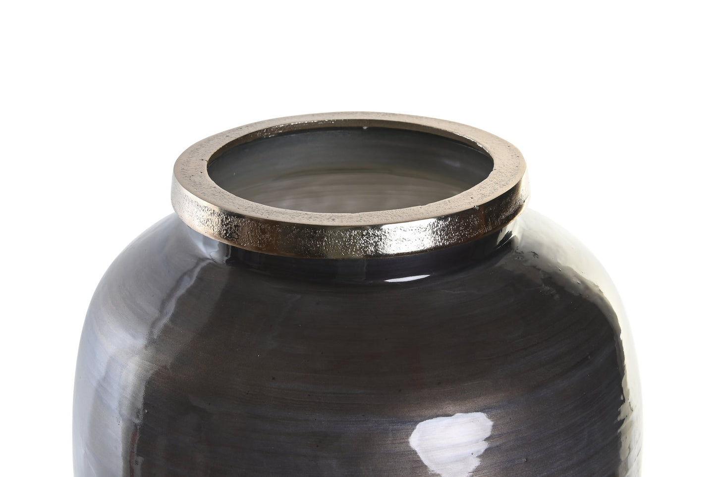 JARRON CRISTAL ALUMINIO 29X29X52 MULTICOLOR