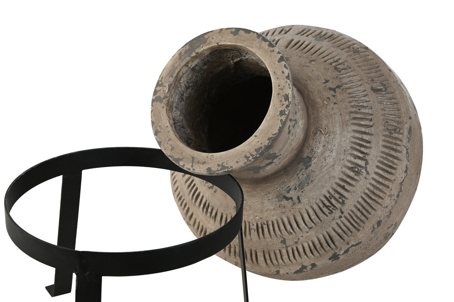 JARRON MAGNESIA METAL 30X30X47 BEIGE