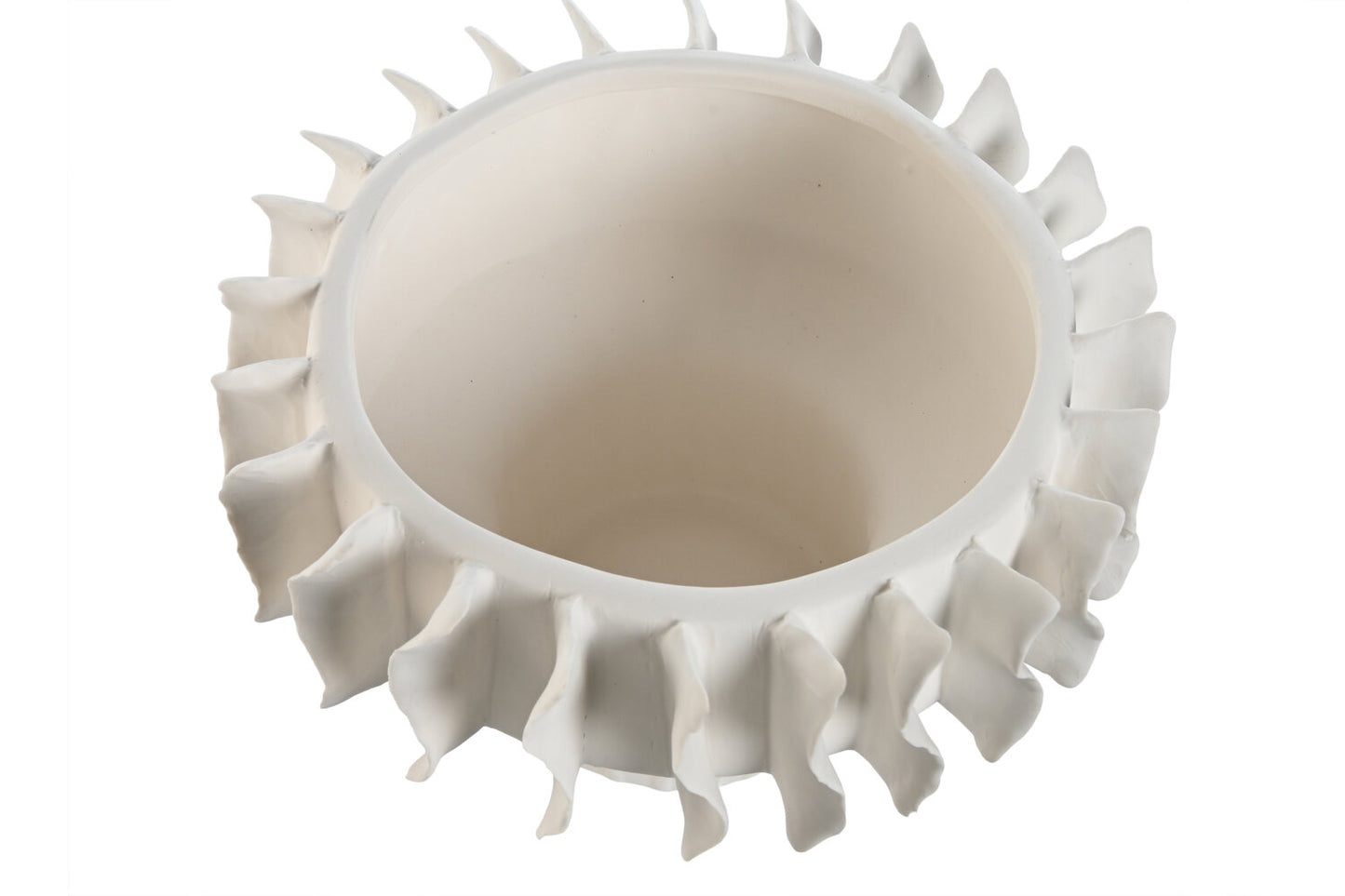 CENTRO MESA CERAMICA 22X22X14 ONDAS ARTESANAL