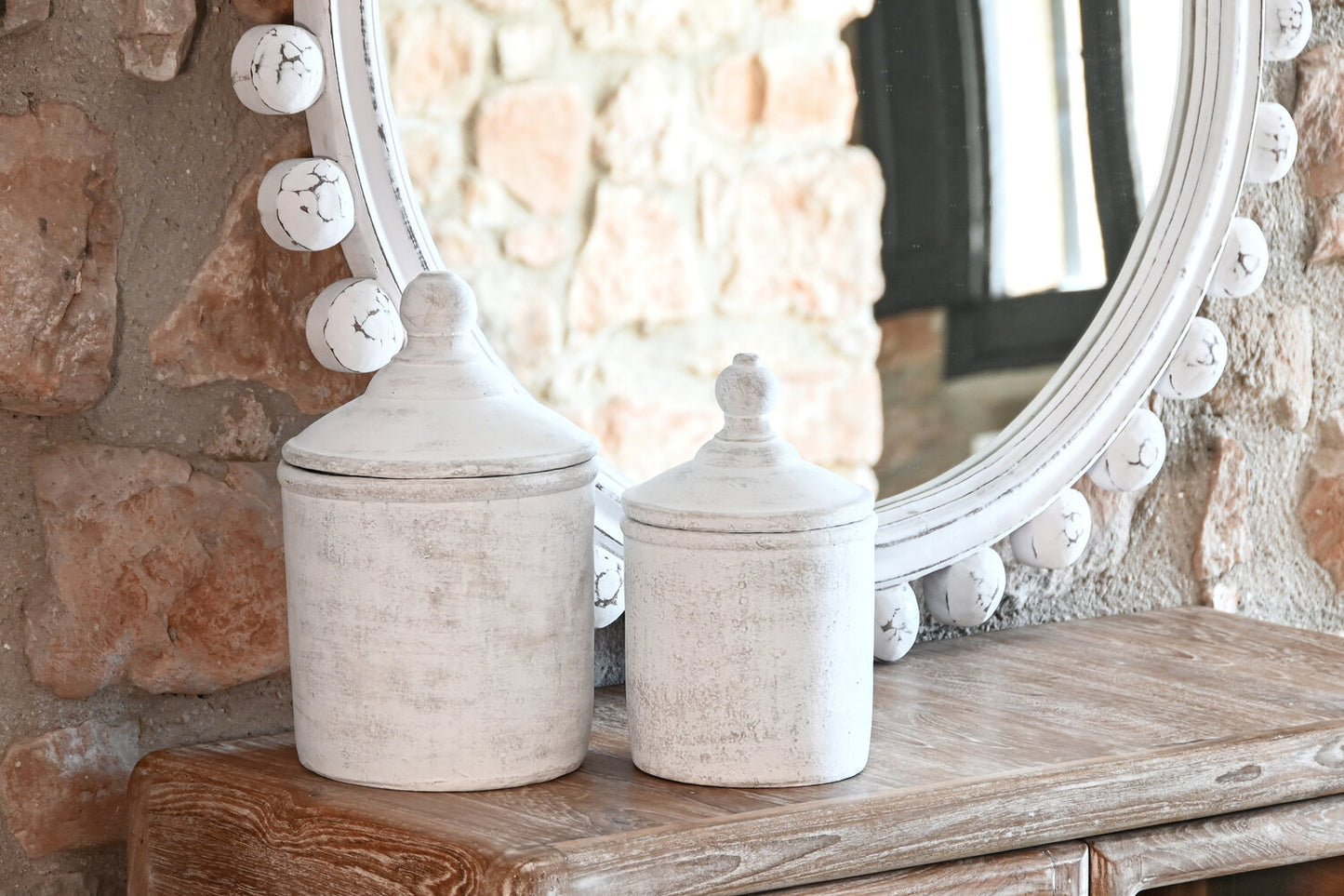 TIBOR CEMENTO 19X19X31 DESGASTADO GRIS