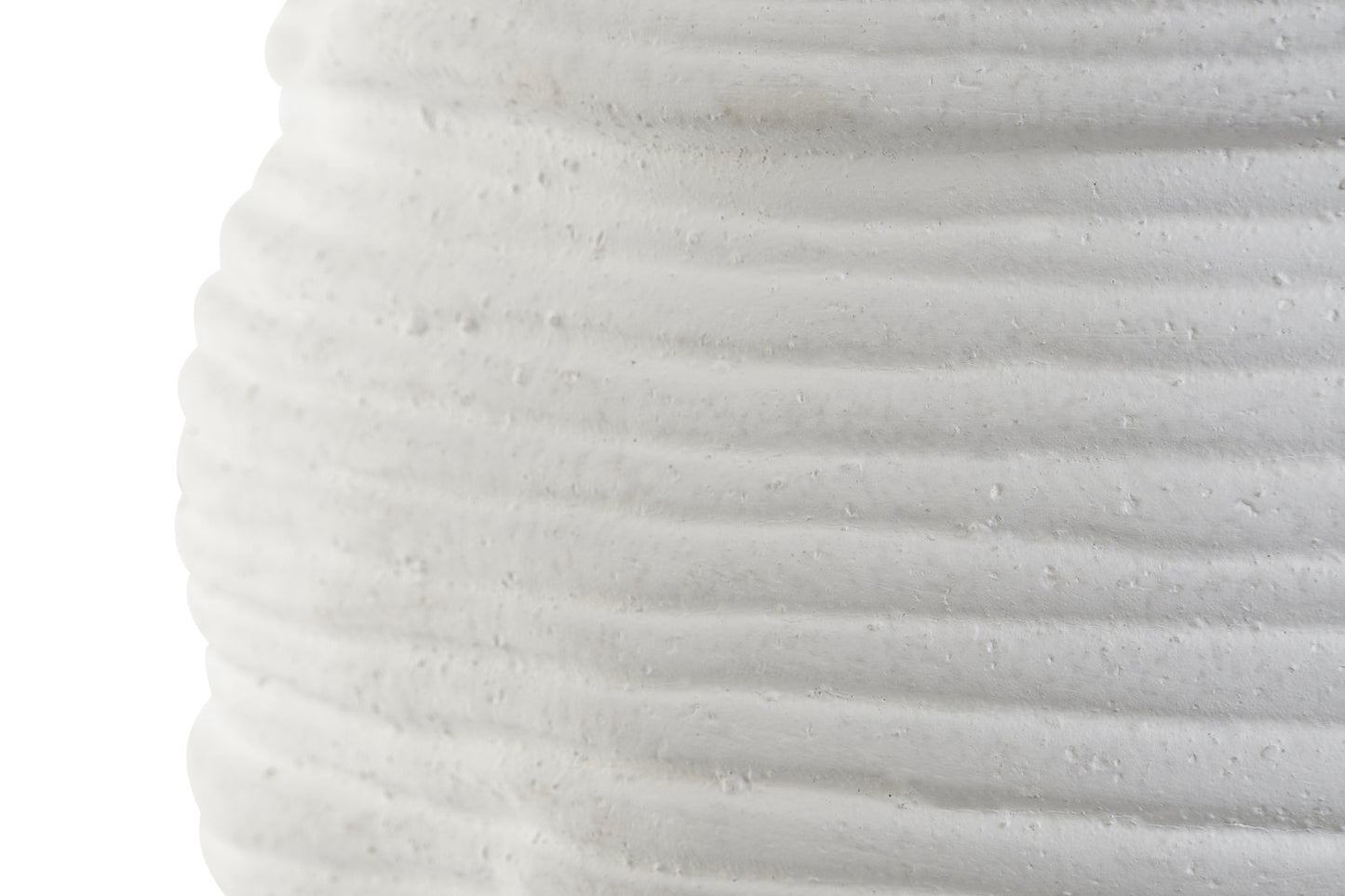 JARRON CERAMICA 27X27X37 BLANCO