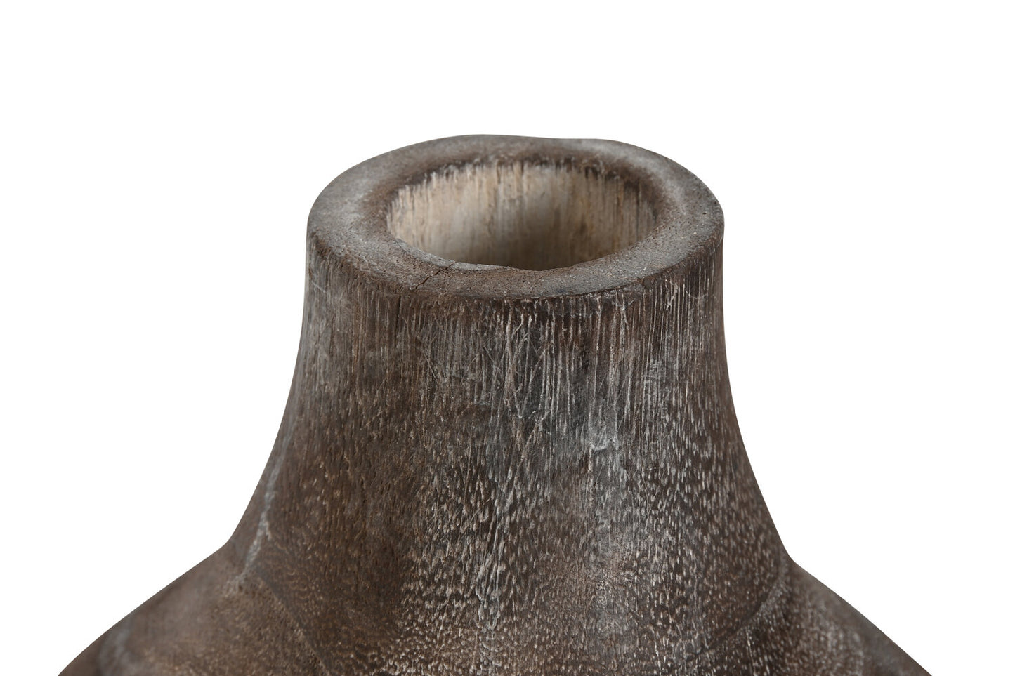 JARRON PAULOWNIA 16X16X24 DESGASTADO GRIS OSCURO