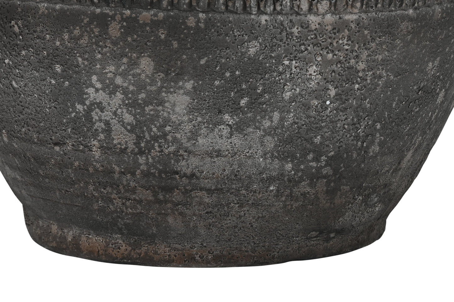 ANFORA CERAMICA 45X45X40 ENVEJECIDO MARRON