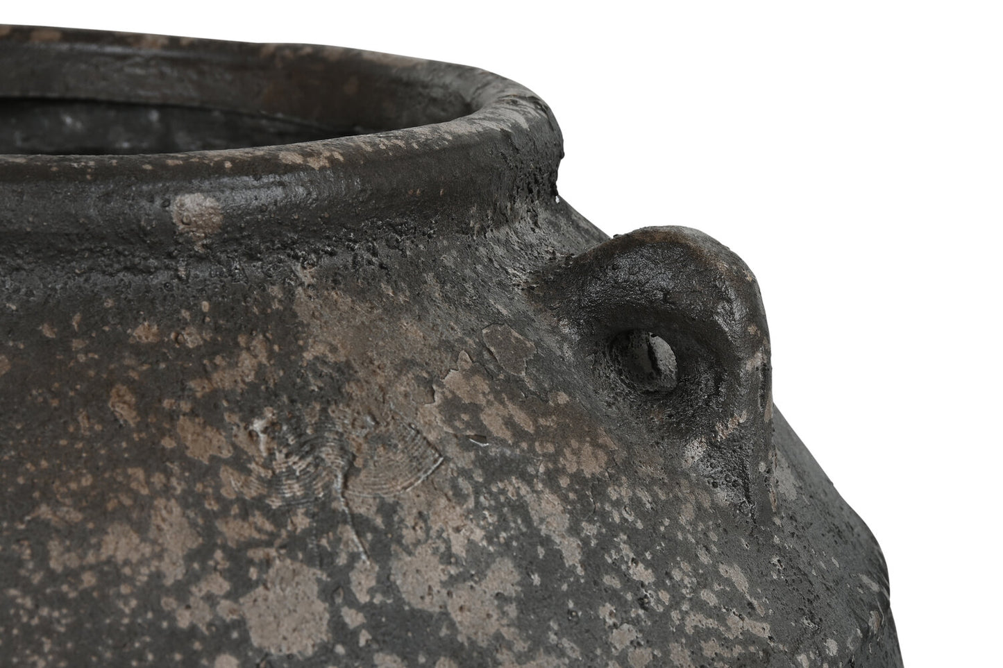 ANFORA CERAMICA 45X45X40 ENVEJECIDO MARRON