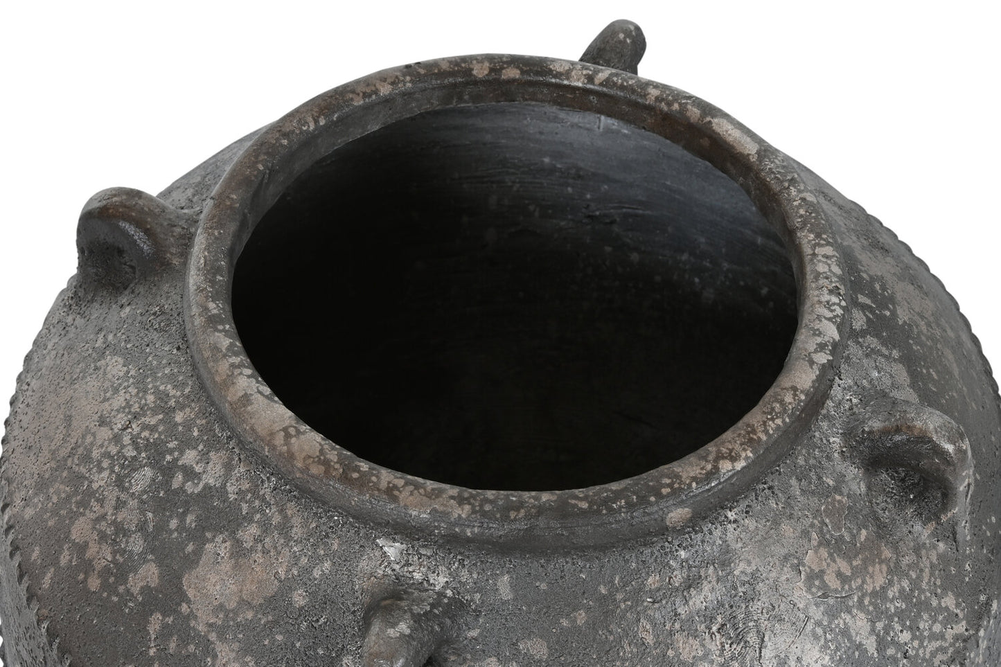 ANFORA CERAMICA 45X45X40 ENVEJECIDO MARRON