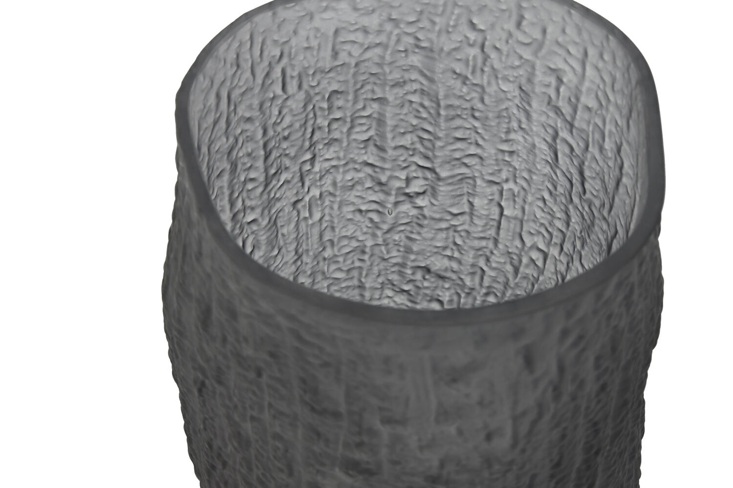 JARRON CRISTAL 13X13X21 MATE GRIS