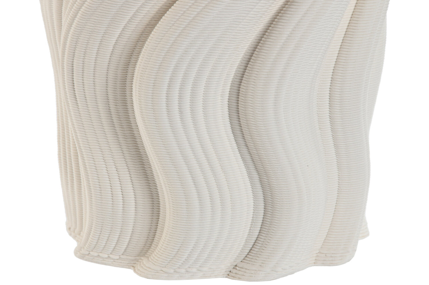 JARRON GRES 16X16X26 3D BLANCO