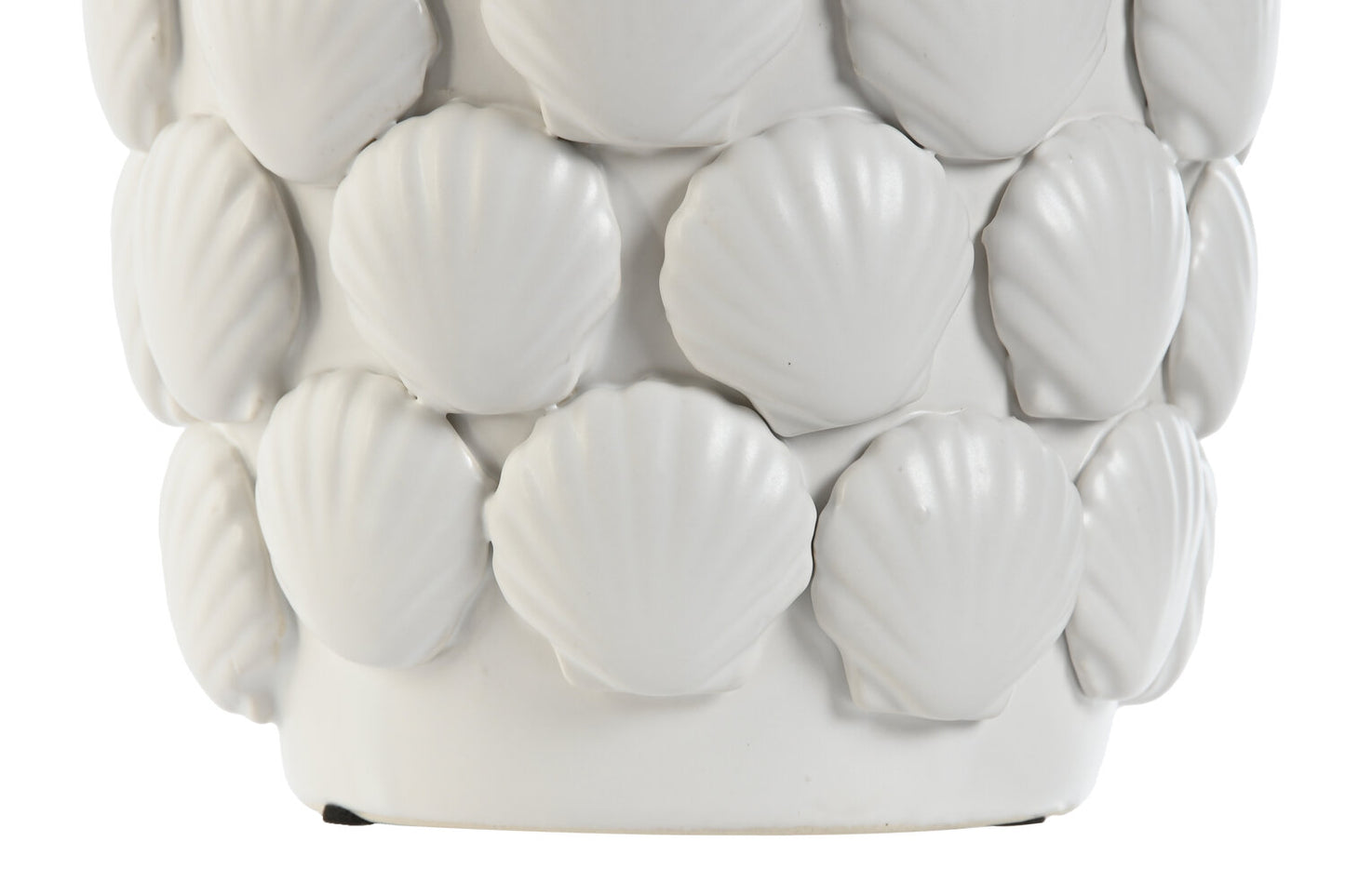 JARRON GRES 15:5X15:5X33:5 CONCHAS BLANCO