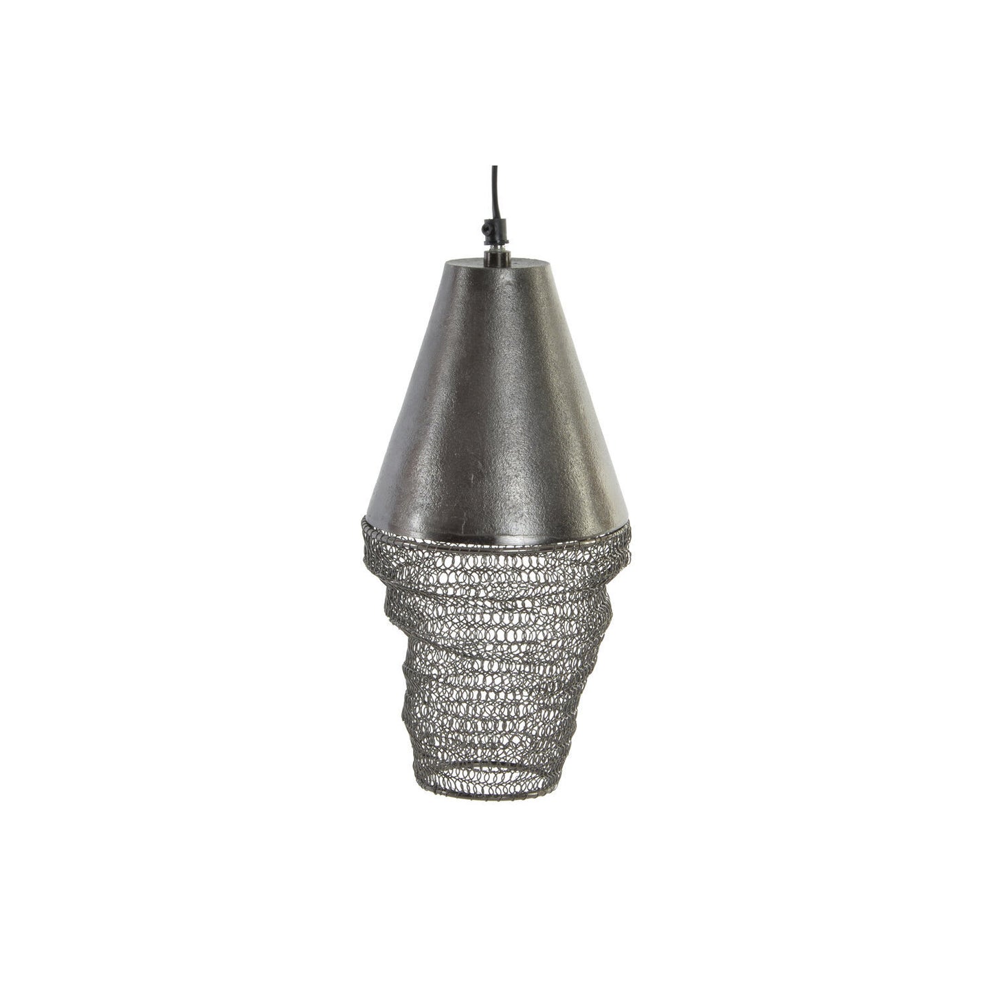 LAMPARA TECHO METAL 15X15X30 DESGASTADO NEGRO
