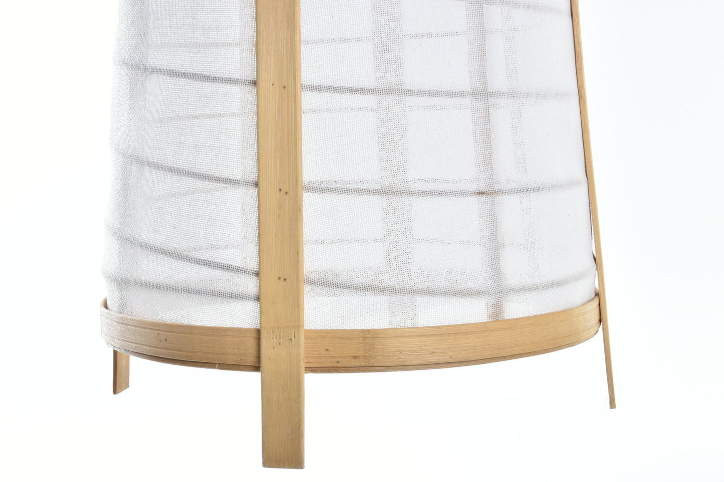 LAMPARA TECHO BAMBU LINO 32X32X45:5 BLANCO