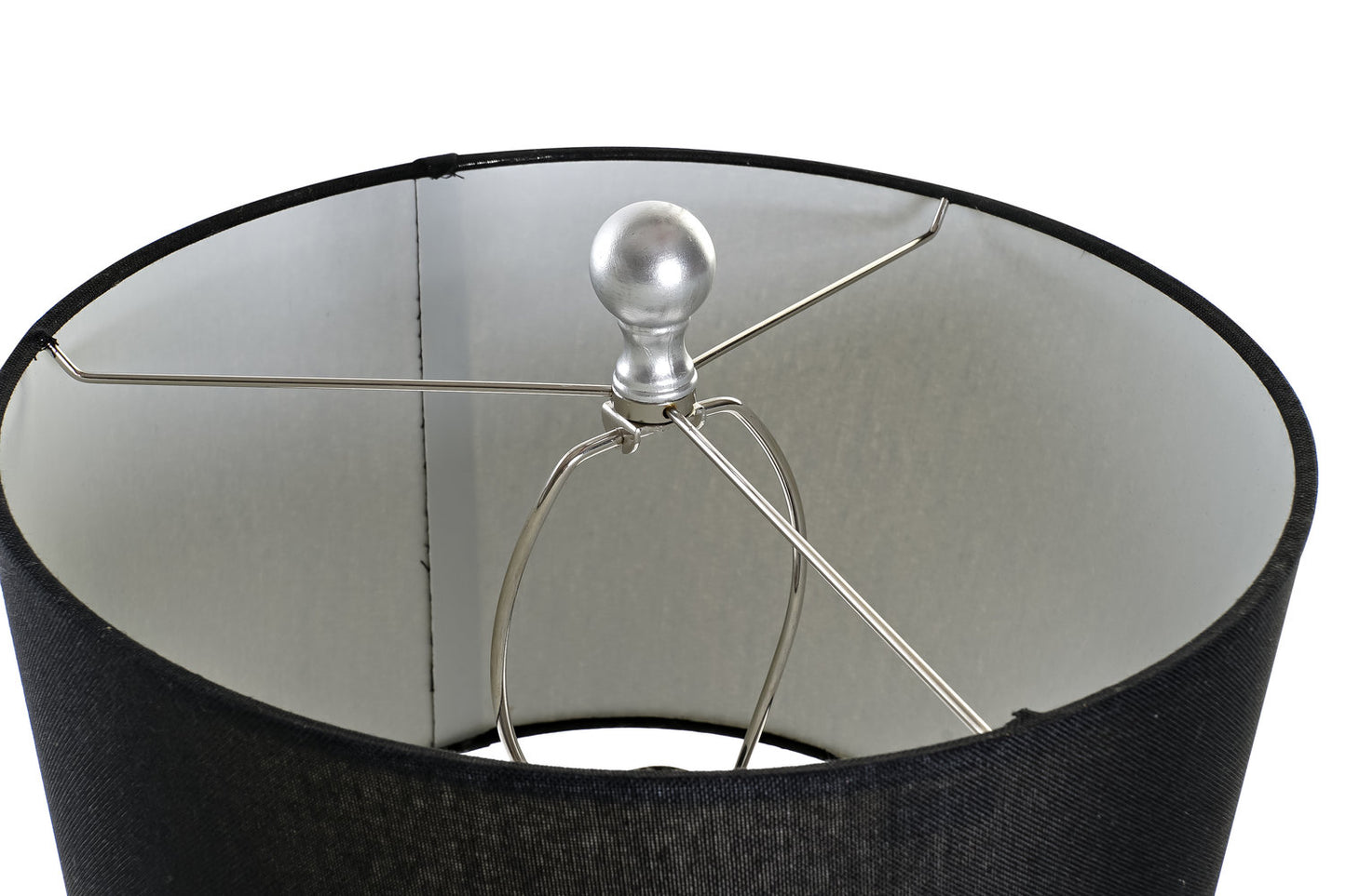 LAMPARA SOBREMESA RESINA POLIESTER 33X33X74 GARZA