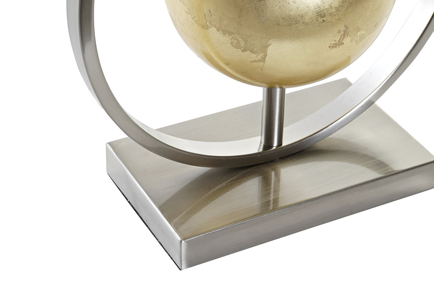 LAMPARA SOBREMESA METAL POLIESTER 40X22X64 BOLA