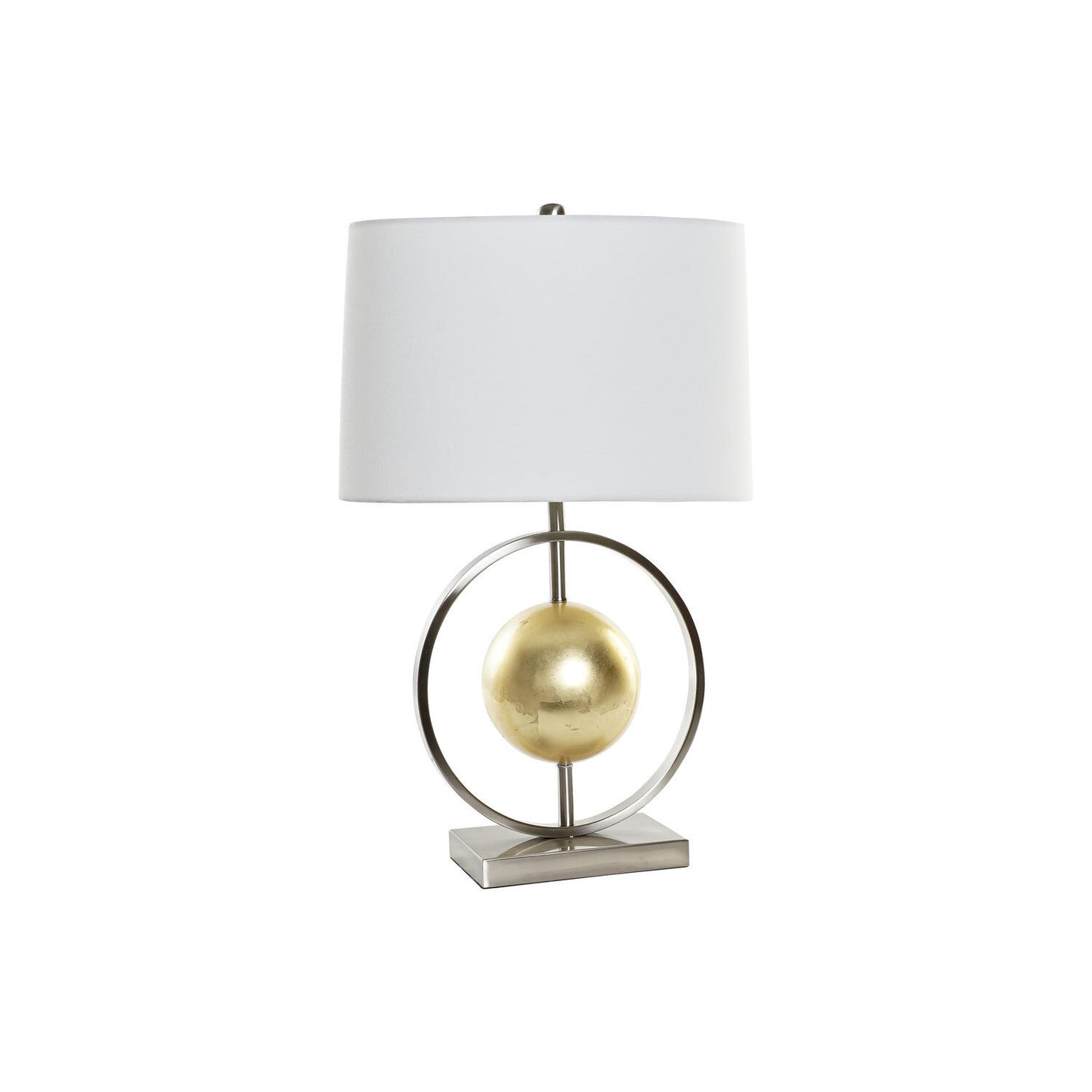 LAMPARA SOBREMESA METAL POLIESTER 40X22X64 BOLA