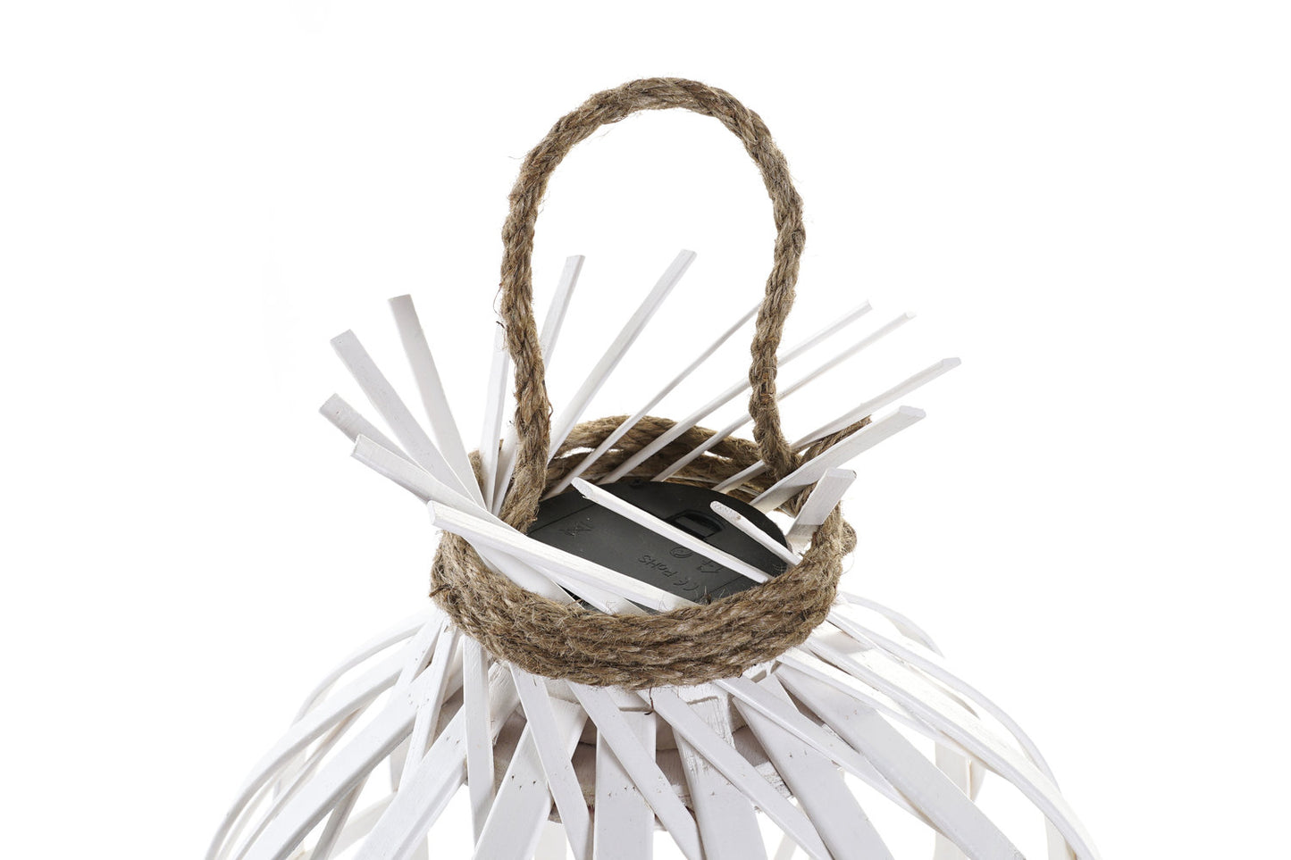 LAMPARA TECHO LED BAMBU 30:5X30:5X40:5 3XAA BLANCO