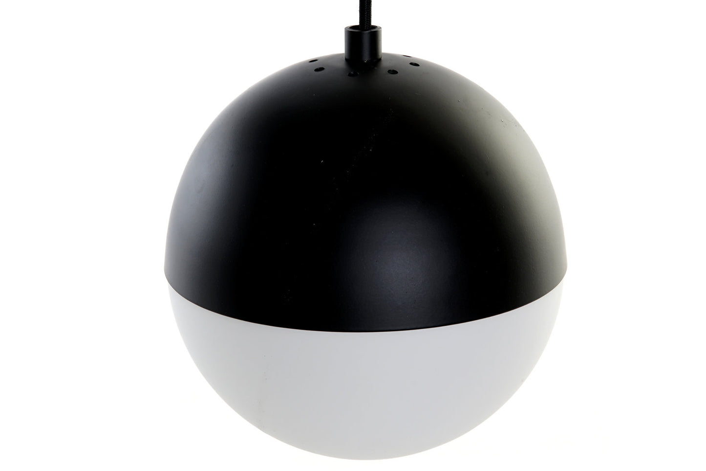 LAMPARA TECHO METAL CRISTAL 40X40X80 BOLAS NEGRO
