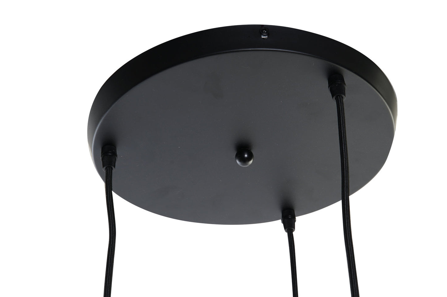 LAMPARA TECHO METAL CRISTAL 40X40X80 BOLAS NEGRO