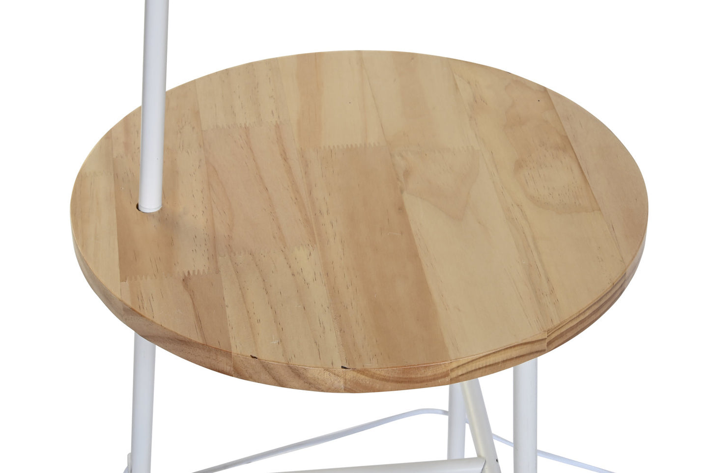 LAMPARA PIE METAL PINO 40X65X152 MESITA NATURAL