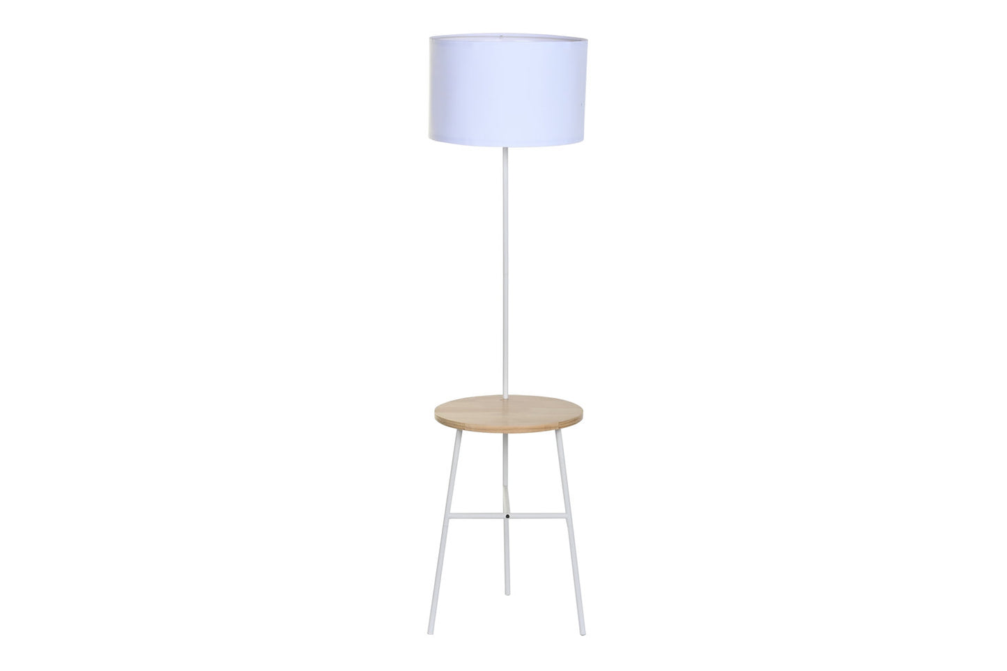 LAMPARA PIE METAL PINO 40X65X152 MESITA NATURAL